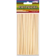 ALIGA PATYCZKI NATURALNE OKRAGŁE 2X150 MM, 100SZT