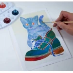 Zestaw kreatywny do malowania akwarelami Aquarellum Junior Kotki