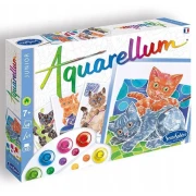 Zestaw kreatywny do malowania akwarelami Aquarellum Junior Kotki