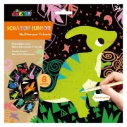 Avenir Scratch Junior Dinozaury – opakowanie zestawu 8 wydrapywanek