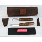 BeaverCraft zestaw 2 narzędzi do łyżek w etui S01X