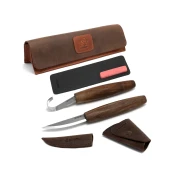 BeaverCraft zestaw 2 narzędzi do łyżek w etui S01X