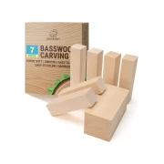 BeaverCraft Zestaw 7 bloczków z drewna lipowego