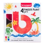 Bruynzeel Finger Paint - Farby do malowania palcami Set 4 x 85 ml