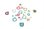 BS Toys Dopasuj wzór – drewniana gra pamięciowa 3 Shape Memo