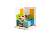 BS Toys Puzzle 3D z pandą – drewniana łamigłówka