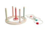 BS Toys Rzut obręczą – drewniana gra z okrągłą podstawą