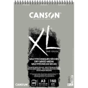 Canson Blok Rysunkowy XL Sand Grain A3 160g 40 arkuszy Grey