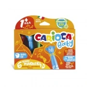 CARIOCA Baby Teddy flamastry dla dzieci 1+ – 6 kolorów