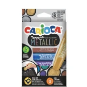 Carioca – Farby plakatowe w sztyfcie metaliczne 6 kolorów