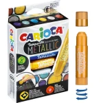 Carioca – Farby plakatowe w sztyfcie metaliczne 6 kolorów