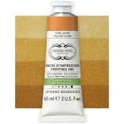 Charbonnel Aqua wash printing ink 60ml Yellow Ochre