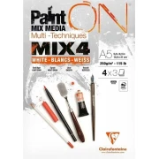 Clairfontaine Paint On Mix4 Biały 250g A5
