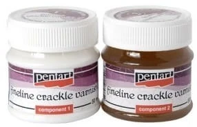 PENTART Lakier crakle do spękań delikatnych 2-składniki po 50ml