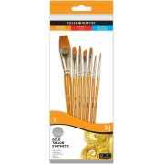 Daler & Rowney Simply Pędzle Syntetyczne Gold Talkon 7szt