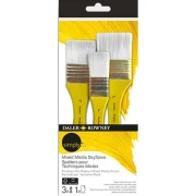 Daler-Rowney Simply Mixed Media Skyflow – zestaw 3 szerokich pędzli