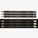 Derwent Artists Black & White – zestaw 6 kredek artystycznych i temperówka