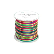 Dp Craft Sznurek nylonowy0 0,8 mm, 100 m - tęczowy