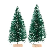 dpCraft – choinki dekoracyjne zielone 8 cm, 2 szt.