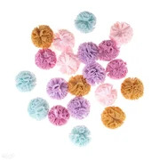 Dp Craft Pompony tiulowe pastelowe 2cm