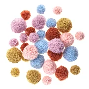 Dp craft Pompony pluszowe Teddy multikolor op.30sz