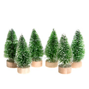 dpCraft – choinki dekoracyjne zielone 5 cm, 6 szt.