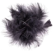 dpCraft – pióra indycze ciemnoszare 15 cm, 5 szt.