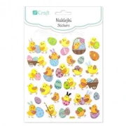 dpCraft – naklejki kurczaczki, 30 szt.