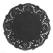 dpCraft – papierowe serwetki dekoracyjne czarne 11,5 cm, 30 szt.