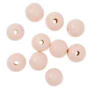Dp Craft Korale drewniane 2,5 cm pastel róż