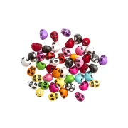 dpCraft – koraliki czaszki, multikolor, 1 cm, 48 szt.