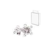 dpCraft – magnesy Strong transparentne białe, 10 szt.