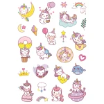 DpCraft Tatuaże świecąc w ciemności - jednorożce