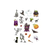 DpCraft tatuaże zmywalne halloween kolorowe