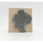 Drewniany stempel  - Aniołek 6x6x2,5 cm