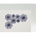 Drewniany stempel - Kwiaty 9x6,5x2,5 cm