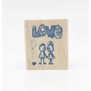 Drewniany stempel - Love 4,5x3,5x2,5 cm