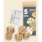 Egmont Toys – duże drewniane kości do gry, 5 szt.