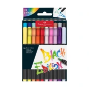 Faber-Castell Black Edition – pisaki pędzelkowe, 20 kolorów