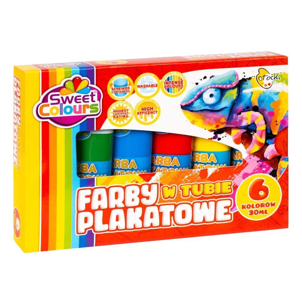 FARBY PLAKATOWE 6 kol w tubie 35ml