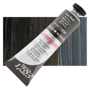 Daler-Rowney Georgian – farba olejna 38 ml, 034 Ivory Black – tubka na tle koloru