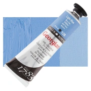 Daler-Rowney Georgian – farba olejna 38 ml, 128 Light Blue – tubka na tle koloru