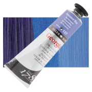 Daler-Rowney Georgian – farba olejna 38 ml, 137 Permanent Blue – tubka na tle koloru