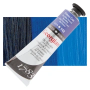 Daler-Rowney Georgian – farba olejna 38 ml, 142 Primary Cyan – tubka na tle koloru