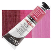 Daler-Rowney Georgian – farba olejna 38 ml, 409 Primary Magenta – tubka na tle koloru