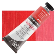 Daler-Rowney Georgian – farba olejna 38 ml, 571 Scarlet Lake – tubka na tle koloru