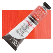Daler-Rowney Georgian – farba olejna 38 ml, 588 Vermilion Hue – tubka na tle koloru