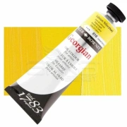 Daler-Rowney Georgian – farba olejna 38 ml, 616 Cadmium Yellow Hue – tubka na tle koloru