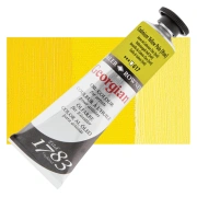 Daler-Rowney Georgian – farba olejna 38 ml, 617 Cadmium Yellow Pale Hue – tubka na tle koloru