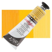 Daler-Rowney Georgian – farba olejna 38 ml, 618 Cadmium Yellow Deep Hue – tubka na tle koloru